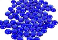 🔵 dashington 5lb flat cobalt glass marbles - ideal for vase filling, table scattering, and aquarium decoration logo