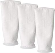 🧦 honritone liquid felt filter socks - 4 inch ring by 15 inch long - aquarium sump pump fabric water filter bag - pack of 3 (1/5, 10/50, and 75 micron) logo