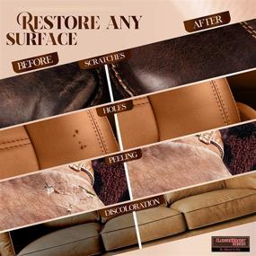img 2 attached to Revive and Renew with Leather Max Quick Blend Refinish and Repair Kit in Brown Mix - Restore, Recolor, and Repair Leather, Vinyl, Bonded and More!