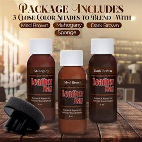 img 3 attached to Revive and Renew with Leather Max Quick Blend Refinish and Repair Kit in Brown Mix - Restore, Recolor, and Repair Leather, Vinyl, Bonded and More!