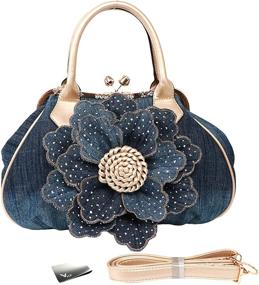 img 4 attached to 👜 Kilofly Women's Satchel Handbag Shoulder Bag Combo: Stylish Handbags & Matching Wallets