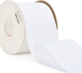 img 2 attached to Premium Quality YAMA Solid Grosgrain Ribbon Roll - 3 inch x 25 Yards, Ideal for Elegant Gift Wrapping, in White