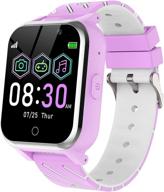 bauisan smart watch for kids - kids watch for boys girls touch screen 17 games dual cameras music video player alarms calculator calendar children toys birthday gifts for 4-12 years (purple) logo