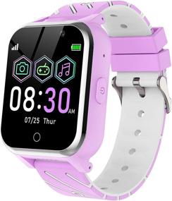 img 4 attached to BAUISAN Smart Watch For Kids - Kids Watch For Boys Girls Touch Screen 17 Games Dual Cameras Music Video Player Alarms Calculator Calendar Children Toys Birthday Gifts For 4-12 Years (Purple)