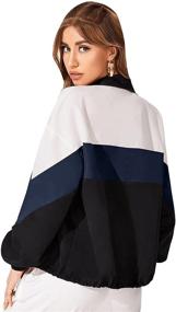 img 3 attached to SweatyRocks Women's Coats, Jackets & Vests: Casual Lightweight Bomber for Women