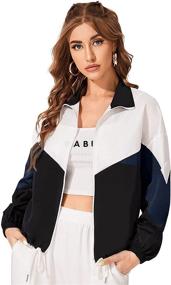 img 4 attached to SweatyRocks Women's Coats, Jackets & Vests: Casual Lightweight Bomber for Women
