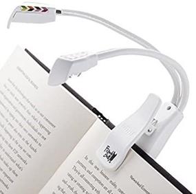 img 1 attached to WITHit French Bull Clip On Duo Reading Light — White Ziggy — светодиодная лампа для чтения с двойной головкой и зажимом для книг и электронных книг — уменьшенный блеск