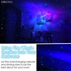 img 3 attached to 🌟 DRIONO Starry Night Light Projector – Remote Control 7 Color Modes, Nebular Cloud and Star Projector with Rotating Feature, Adjustable RBG, Speed, and Brightness