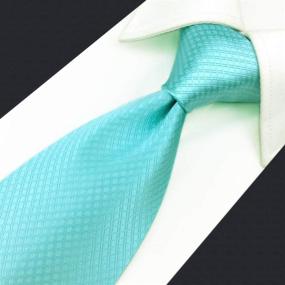 img 2 attached to 👔 Shlax Indigo Aquamarine Necktie: Elevate Your Style with Fashionable Men's Accessories