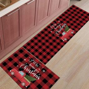 img 2 attached to LooPoP Christmas Snowflake 15 7X23 6 15 7X47 2Inch Kitchen & Dining