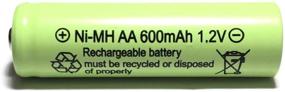 img 1 attached to 🔋 Набор из 20 перезаряжаемых аккумуляторов RELIGHTABLE AA NiMh 600mAh 1.2V для солнечных садовых фонарей