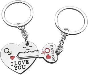 img 4 attached to Keychains Girlfriend Valentines Graduation Gifts Love