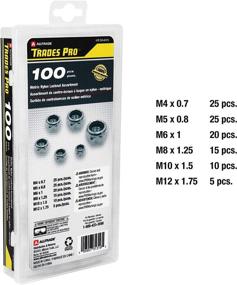 img 3 attached to 🔒 Trades Pro 836405 100Pc Metric Nylon Locknut Assortment - Secure Fastening for Projects