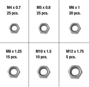 img 2 attached to 🔒 Trades Pro 836405 100Pc Metric Nylon Locknut Assortment - Secure Fastening for Projects