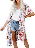 roskiki women's floral kimono cardigan for fashionable wardrobe logo