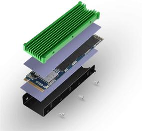 img 1 attached to Heatsinks 2280Mm Double Sided Cooling Design（Green）