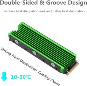 img 2 attached to Heatsinks 2280Mm Double Sided Cooling Design（Green）