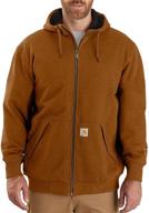 optimize seo: carhartt men's rain defender midweight thermal-lined full-zip sweatshirt with loose fit logo