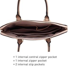 img 1 attached to Dasein Leather Handbags: Versatile Shoulder Satchels for Women with Stylish Wallets and Totes