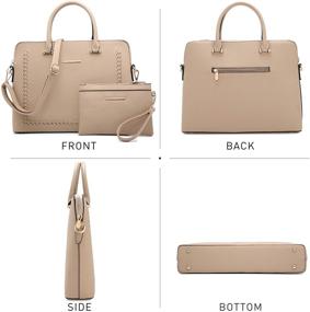 img 3 attached to Dasein Leather Handbags: Versatile Shoulder Satchels for Women with Stylish Wallets and Totes