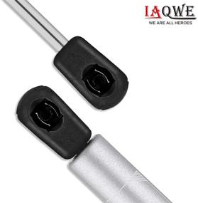 img 2 attached to 🔒 C16-08055 20 inch 120Lbs/553N Shock Struts for Leer Truck Bed Tonneau Cover, RV Bed, Queen Bed, Trash Can Lid, Floor Hatch, Trap Door - 2pcs by IAQWE (Silver)