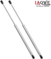 🔒 c16-08055 20 inch 120lbs/553n shock struts for leer truck bed tonneau cover, rv bed, queen bed, trash can lid, floor hatch, trap door - 2pcs by iaqwe (silver) logo