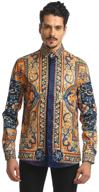 👔 pizzoff luxury floral sleeve y1792 32 xl men's clothing: embrace elegance and style logo