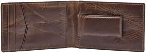 img 3 attached to Fossil Leather Money Bifold Wallet: Stylish and Functional Essentials