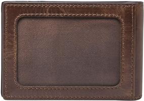 img 2 attached to Fossil Leather Money Bifold Wallet: Stylish and Functional Essentials