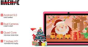 img 2 attached to 🎀 Haehne 7 inch Tablet, Android 9.0 Pie, Quad Core, 1GB RAM 16GB Storage, 7-inch IPS Display, Dual Camera, WiFi Only, Bluetooth, Pink