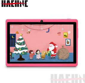 img 3 attached to 🎀 Haehne 7 inch Tablet, Android 9.0 Pie, Quad Core, 1GB RAM 16GB Storage, 7-inch IPS Display, Dual Camera, WiFi Only, Bluetooth, Pink