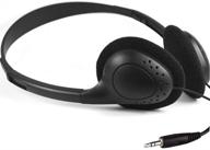 🎧 inexpensive disposable classroom headphones bulk pack for students - 50black logo