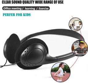 img 3 attached to 🎧 Inexpensive Disposable Classroom Headphones Bulk Pack for Students - 50Black