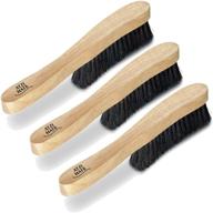 atzi hats fedora felt hat brush - 100% horse hair lint remover duster brushes (3 pack) logo