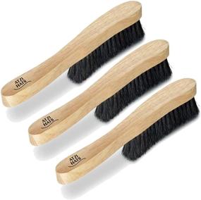 img 1 attached to Atzi Hats Fedora Felt Hat Brush - 100% Horse Hair Lint Remover Duster Brushes (3 Pack)