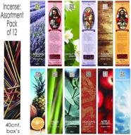 hosley aromatherapy incense pack - lavender, eucalyptus, mint, sandalwood, sweet pea, jasmine, tropical mist, apple cinnamon, fresh bamboo, dragon's blood, myrrh, lavender lilac, frank incense, o3 логотип