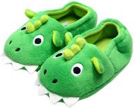 cute dinosaur cartoon toddler boys' house 🦕 slipper for soft anti-slip winter shoes (toddler/little kid) logo
