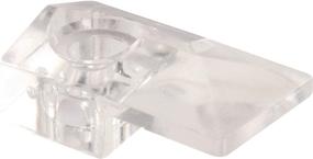 img 2 attached to 🔍 Pack of 6 Clear Mirror Clips with Screws and Anchors by Prime-Line Products - Modern Design