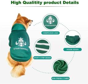 img 1 attached to 🐶 StartBarks Stylish Dog Hoodies for Small/Medium Dogs, Dog Clothes/Outfit/Sweater/Sweatshirt/Apparel, Puppy Christmas Costumes