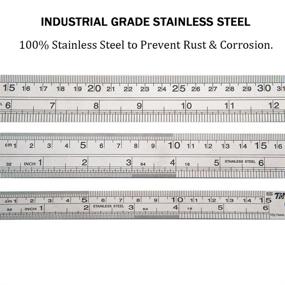 img 3 attached to 📏 ZZTX Stainless Steel Straight Measuring Tool