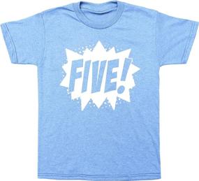 img 4 attached to Superhero Birthday Graphic T Shirt Turquoise Boys' Clothing ~ Tops, Tees & Shirts