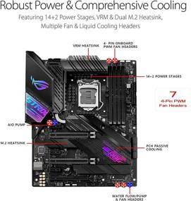 img 1 attached to 🔥 ASUS ROG Strix Z490-E Gaming Motherboard: WiFi 6, Intel 10th Gen, ATX, 14+2 Power Stages, DDR4 4600, Intel 2.5 Gb Ethernet