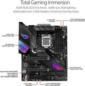 img 2 attached to 🔥 ASUS ROG Strix Z490-E Gaming Motherboard: WiFi 6, Intel 10th Gen, ATX, 14+2 Power Stages, DDR4 4600, Intel 2.5 Gb Ethernet