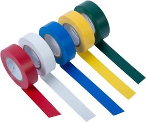 img 3 attached to 🔌 Gardner Bender GTPC-550 Electrical Tape 20 ft - Durable, Easy-Wrap, Flame Retardant - Pack of 5 in Red, White, Blue, Green & Yellow