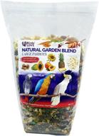 all-natural garden blend bird food: a favorite for lovebirds, parakeets, cockatiels, conures, quakers, cockatoos, macaws, and birds of all sizes logo