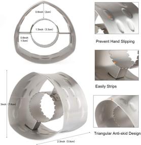 img 3 attached to Stainless Steel Corn Stripper Cutter - Efficient Corn Peeler Stripping Tool for Kitchen Home Use with Serrated Blade