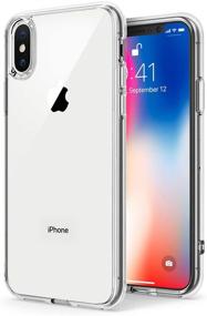 img 4 attached to 📱 TENOC Прозрачный ультратонкий чехол из ТПУ для iPhone Xs/X/10 - Полное защитное бамперное покрытие