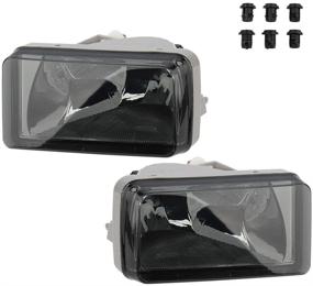 img 4 attached to BRTEC Halogen Lamp Fog Lights for 2007-2015 Chevy Tahoe & Chevy Suburban + 2010-2014 GMC Yukon Smoke Fog Lights