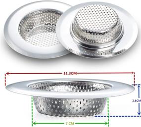 img 1 attached to Fengbao 2PCS Kitchen Sink Strainer