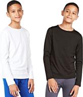 👕 optimize your search: 2-pack thermal compression long sleeve tops with fleece lining by devops boys logo